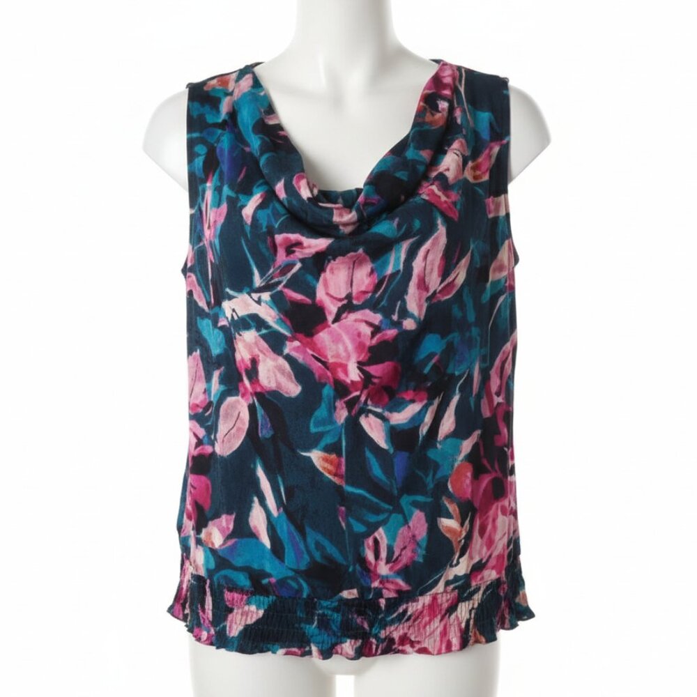 Lane Bryant Women's Top Size 22 24 w Spring Casual Floral Print blouse